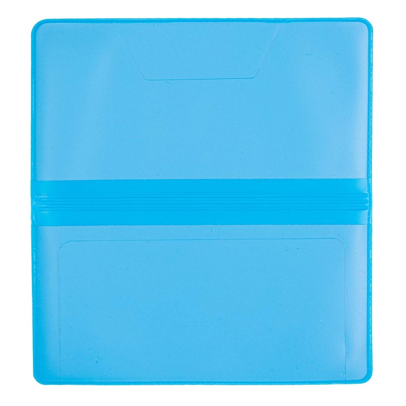 CAROUSELCHECKS Sky Blue Vinyl Checkbook Cover, Top Tear Personal Vinyl Checkbook Cover - Image 4